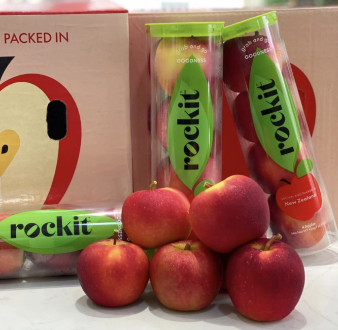 Táo Rockit New Zealand (4 trái/ ống) Thùng 16 ống