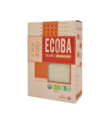 Gạo Japonica Sakura hữu cơ Ecoba 1 kg