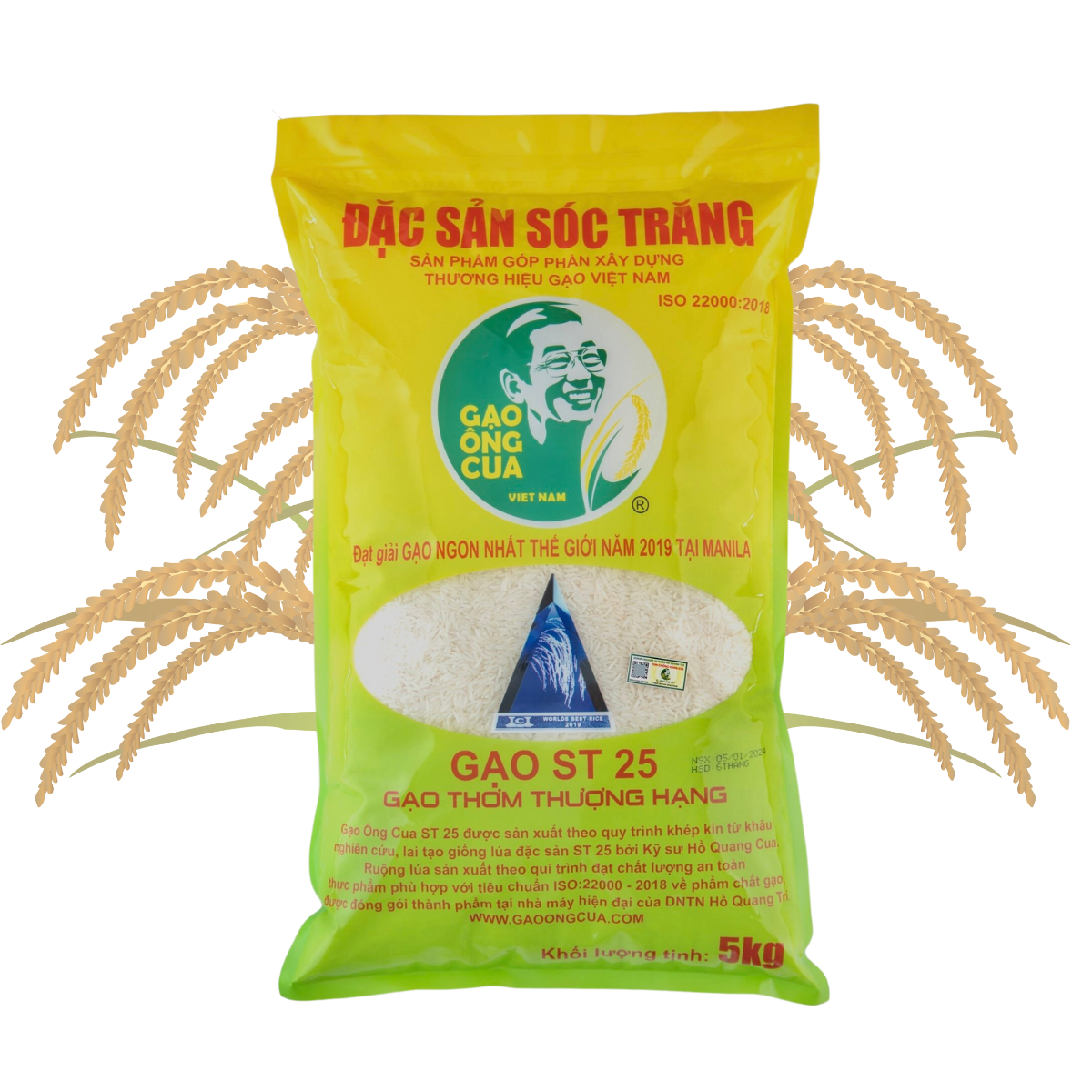 Gạo ST25 Sóc Trăng - Túi 5KG